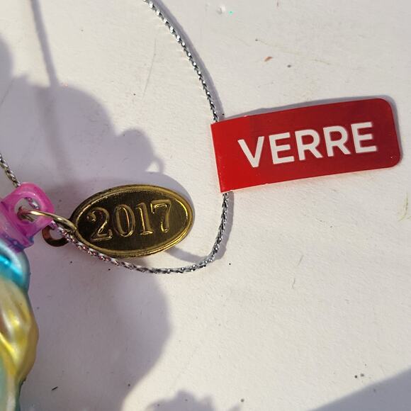 2017 Glass Unicorn Ornament Multicolor Wings Christmas Decoration - Picture 13 of 14